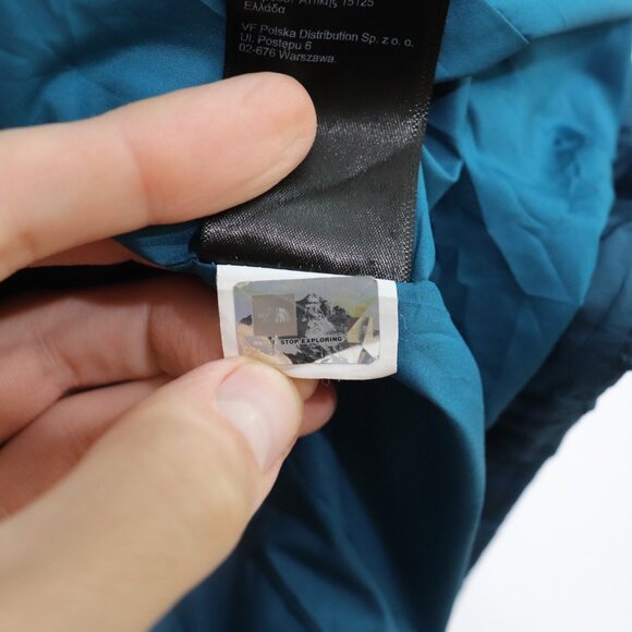 The North Face Quilted Puffer Insulation Liner Jacket Teal Women's Size Small - Picture 6 of 6